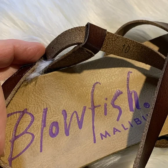 Blowfish Malibu Sandal size 10 leather braided detail - Picture 4 of 7